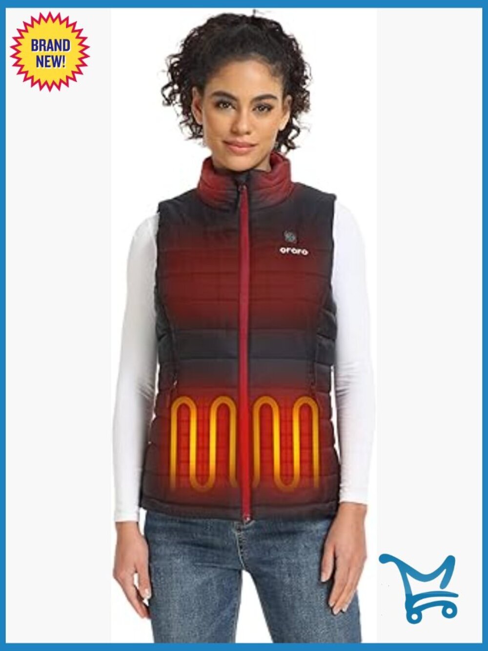 Lightweight Heated Vest with USB-C Rechargeable Battery, Puffer Classic Vest